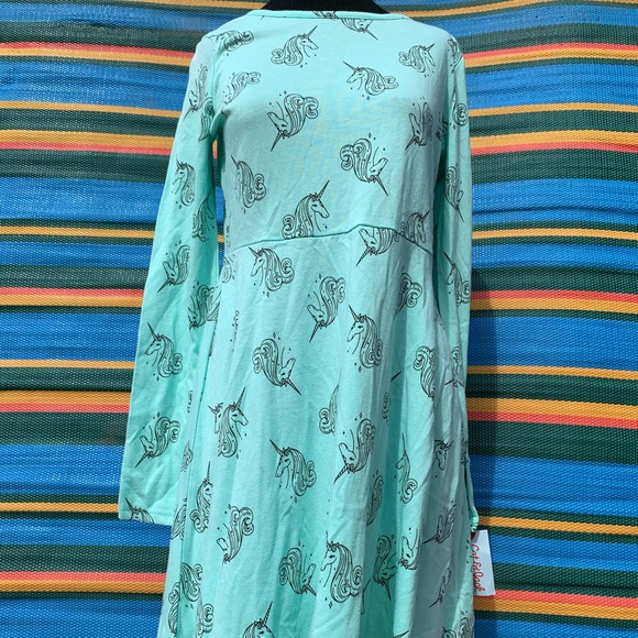Cat & Jack Mint Green Unicorn Dress - Picture 2 of 8